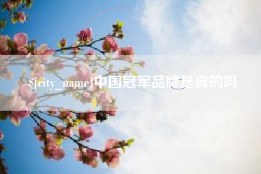 广州中国冠军品牌是真的吗