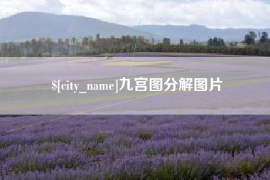 广州九宫图分解图片