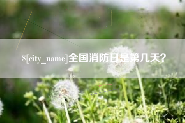 广州全国消防日是第几天？