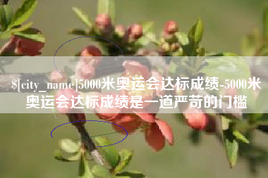 广州5000米奥运会达标成绩-5000米奥运会达标成绩是一道严苛的门槛