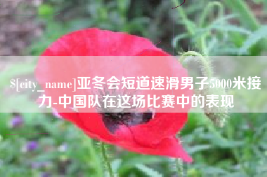 广州亚冬会短道速滑男子5000米接力-中国队在这场比赛中的表现