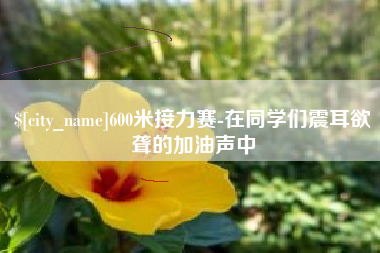 广州600米接力赛-在同学们震耳欲聋的加油声中