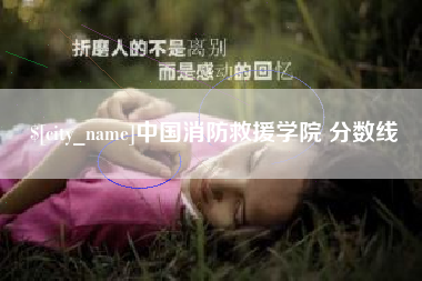 广州中国消防救援学院 分数线