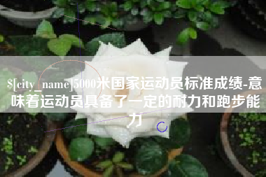 广州5000米国家运动员标准成绩-意味着运动员具备了一定的耐力和跑步能力