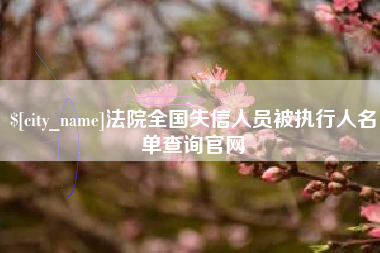 广州法院全国失信人员被执行人名单查询官网