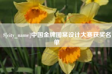 广州中国金牌图案设计大赛获奖名单