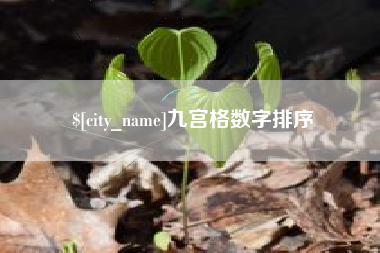 广州九宫格数字排序