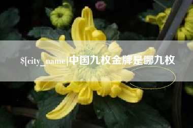 广州中国九枚金牌是哪九枚