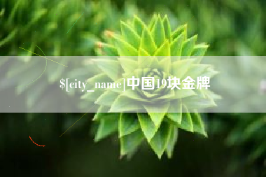 广州中国19块金牌