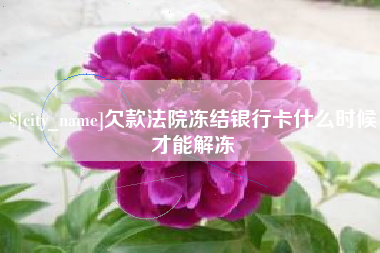 广州欠款法院冻结银行卡什么时候才能解冻