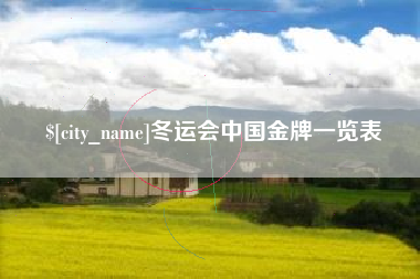 广州冬运会中国金牌一览表