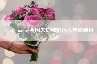 广州全国失信被执行人查询结果
