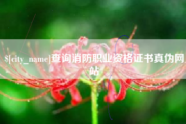 广州查询消防职业资格证书真伪网站