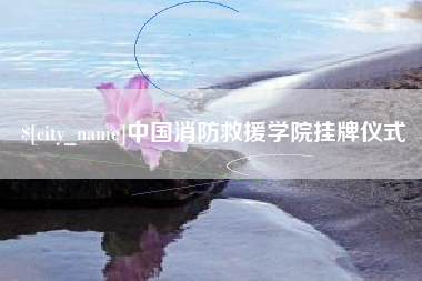 广州中国消防救援学院挂牌仪式