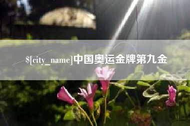 广州中国奥运金牌第九金