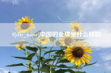 广州中国的金牌是什么样的
