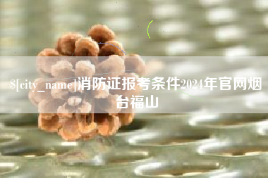 广州消防证报考条件2024年官网烟台福山